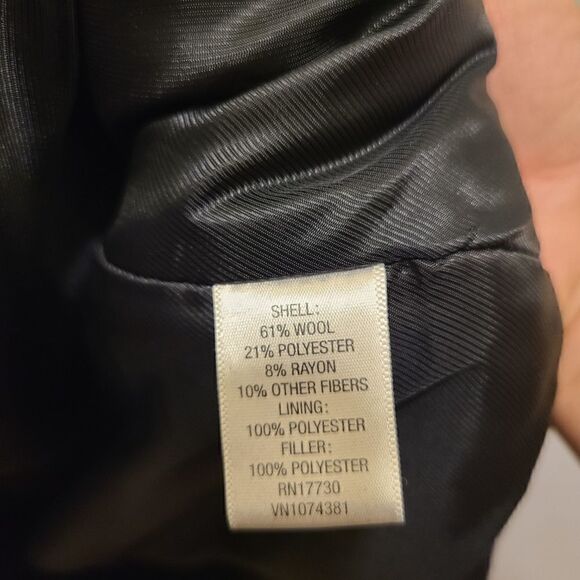 Merona Wool Black Coat  - Picture 7 of 7